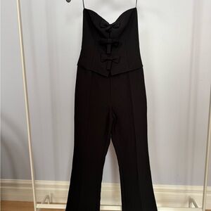 ZARA NWT Black Jumpsuit Modern Professional Style